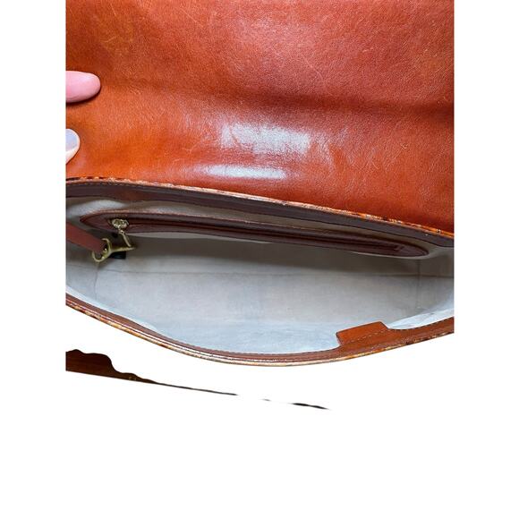 Brahmin Crocodile Embossed Daria Ombre Y2K Baguette Shoulder Bag - Picture 12 of 13